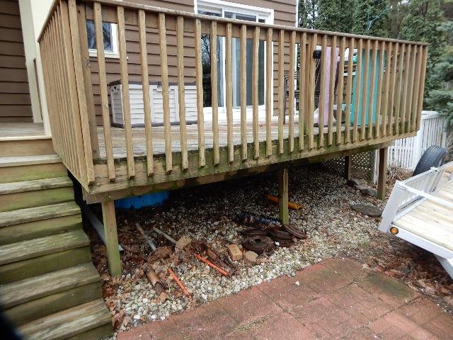 Poorly built deck