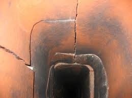 Cracked Clay Chimney Tile