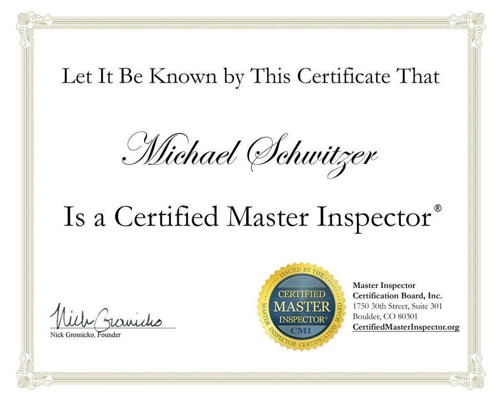 Certified Master Inspector