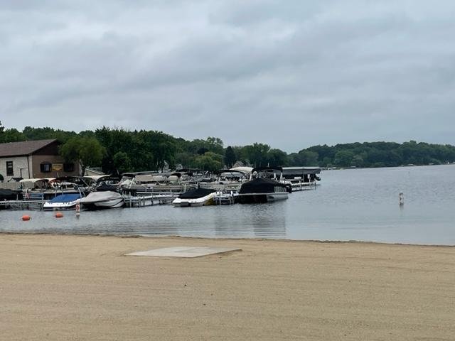 This is the view from the Pewaukee Beach